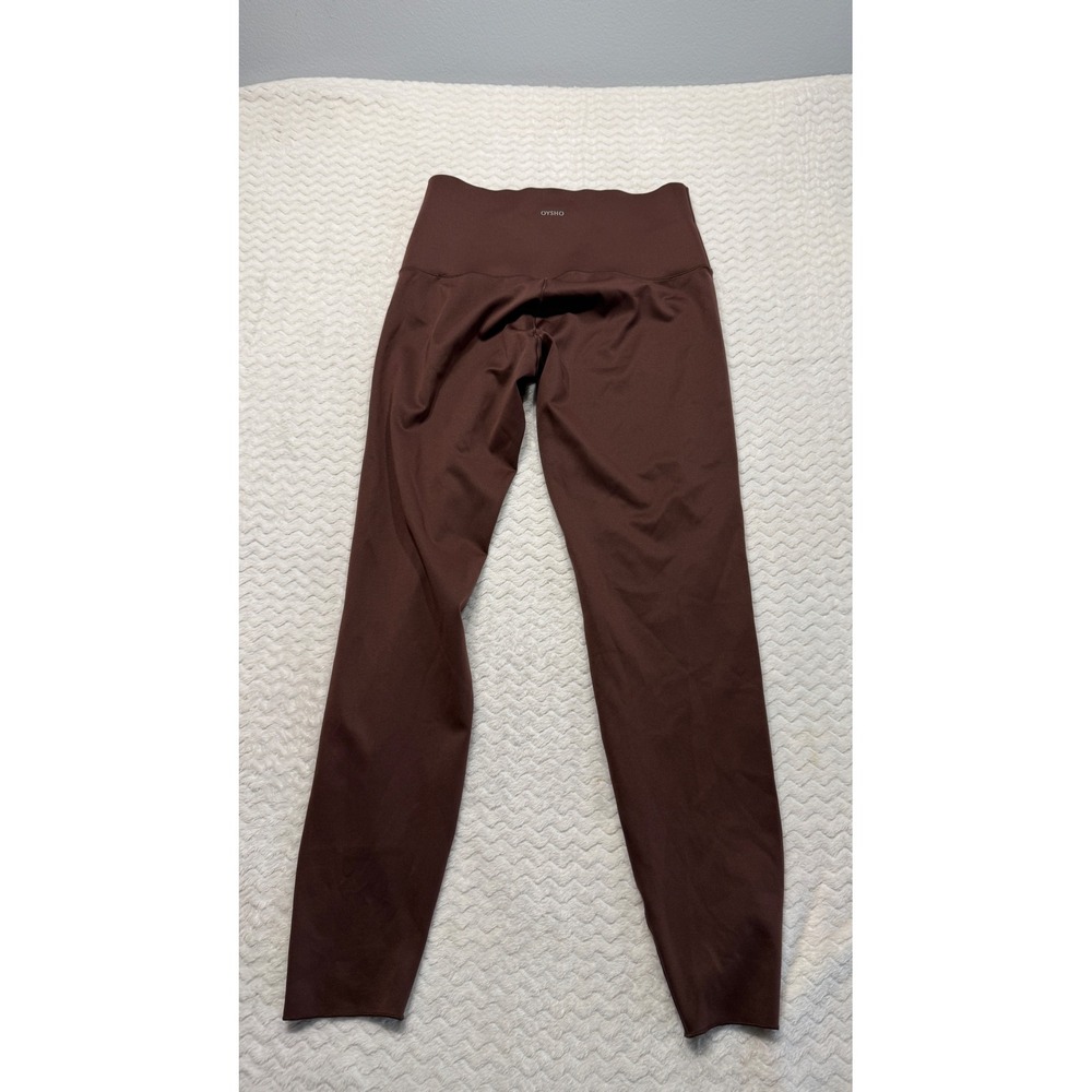 Oysho Womens High Waisted Activewear Leggings Brown Size Medium Full Length